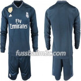 Fußballtrikots Real Madrid Kinder Auswärts Trikotsatz 2018-2019 Langarm